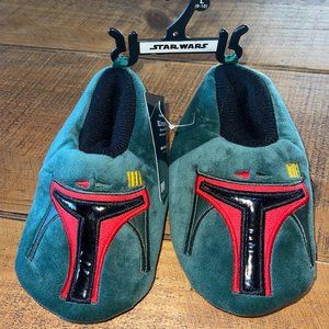 Kid's Star Wars Slippers Mandalorian Green Size‎ L (9-10)